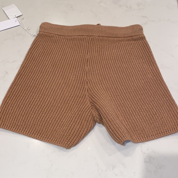 NWT REFORMATION Sanzo Tie Waist Knit Shorts In Buff - Picture 11 of 11